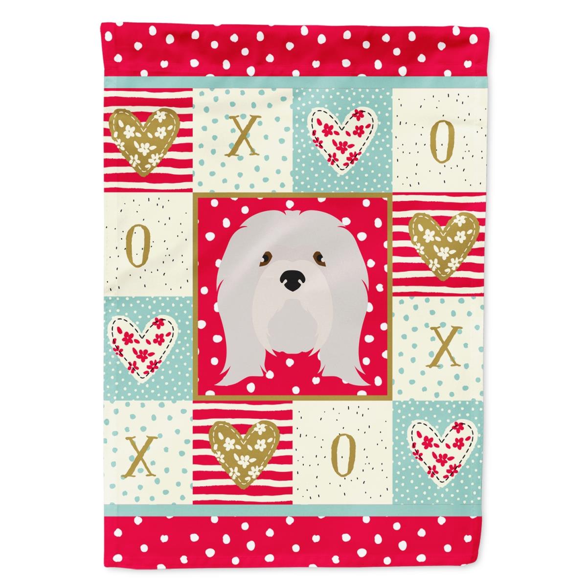 28 x 0.01 x 40 in. Lhasa Apso Flag Canvas House Size
