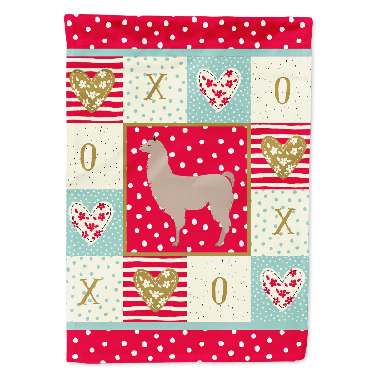 11 x 0.01 x 15 in. Llama Love Flag Garden Size