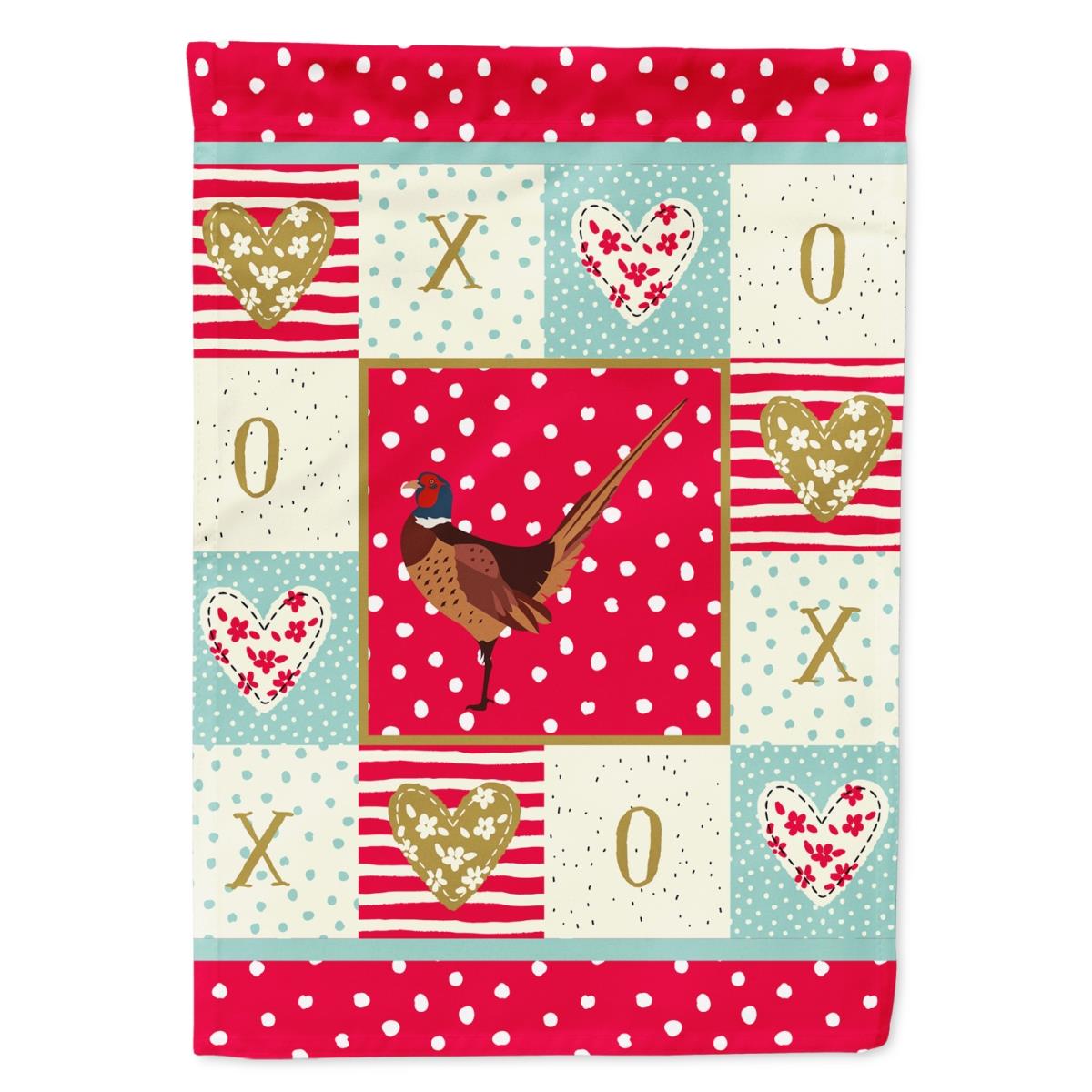11 x 0.01 x 15 in. Ring-necked Common Pheasant Love Flag Garden Size