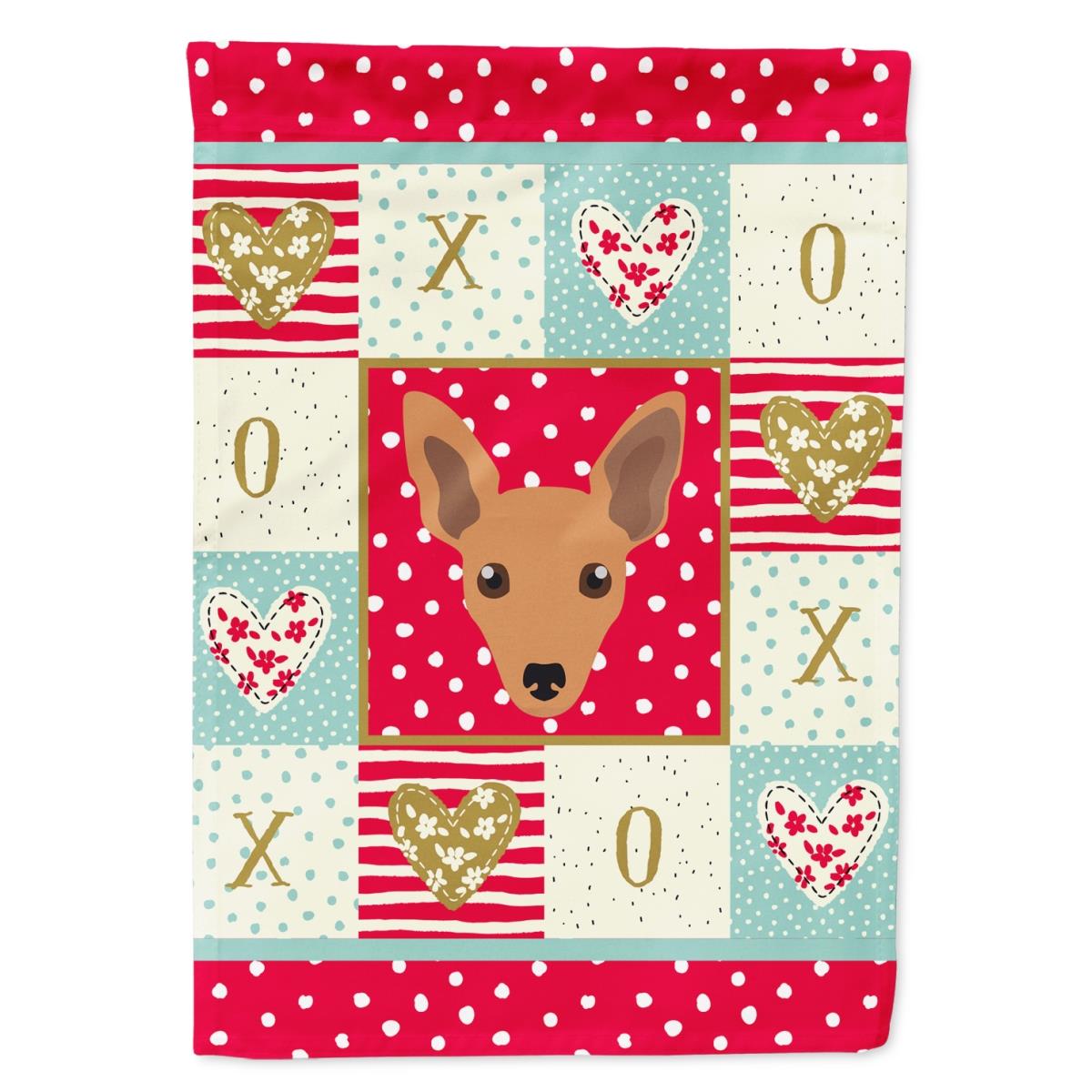 28 x 0.01 x 40 in. Miniature Pinscher Flag Canvas House Size