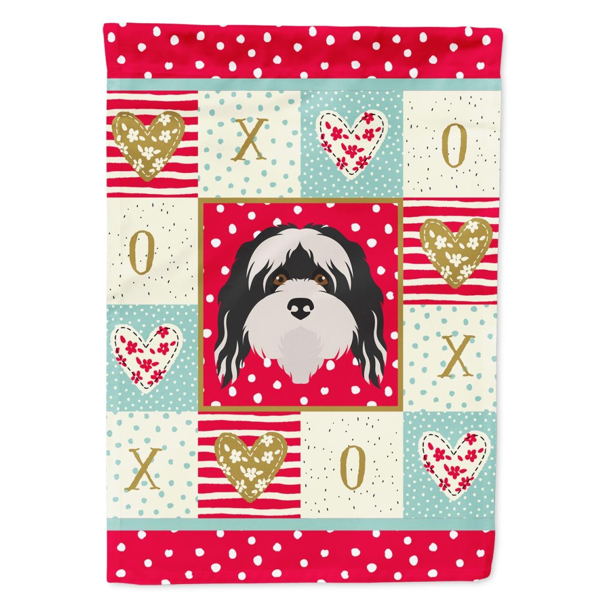 28 x 0.01 x 40 in. Tibetan Terrier Flag Canvas House Size
