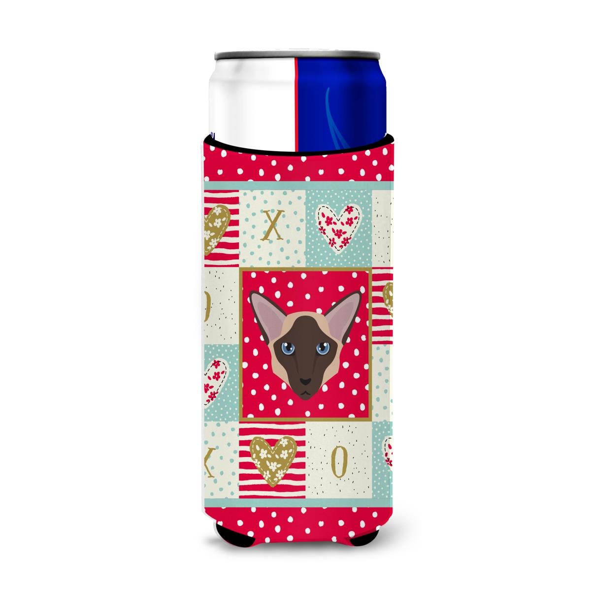 Colorpoint Longhair Cat Michelob Ultra Hugger for Slim Cans
