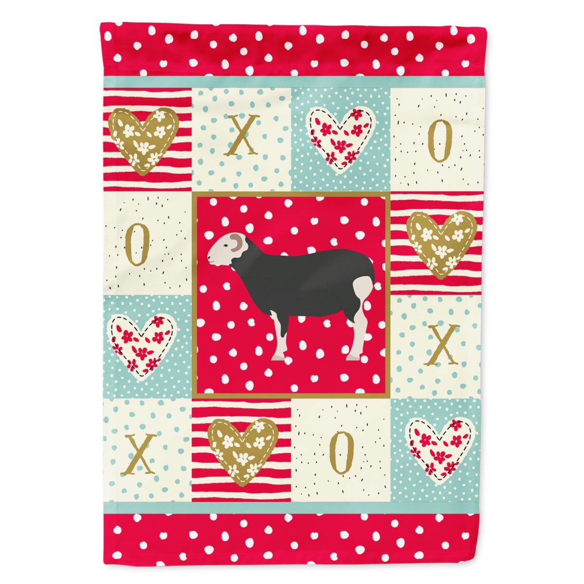11 x 0.01 x 15 in. Herwick Sheep Love Flag Garden Size