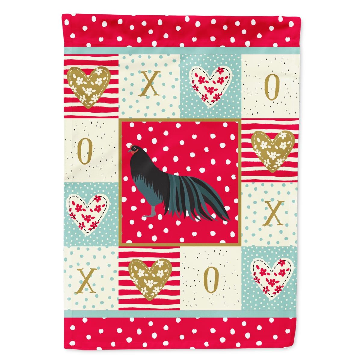 28 x 0.01 x 40 in. Sumatra Chicken Love Flag Canvas House Size