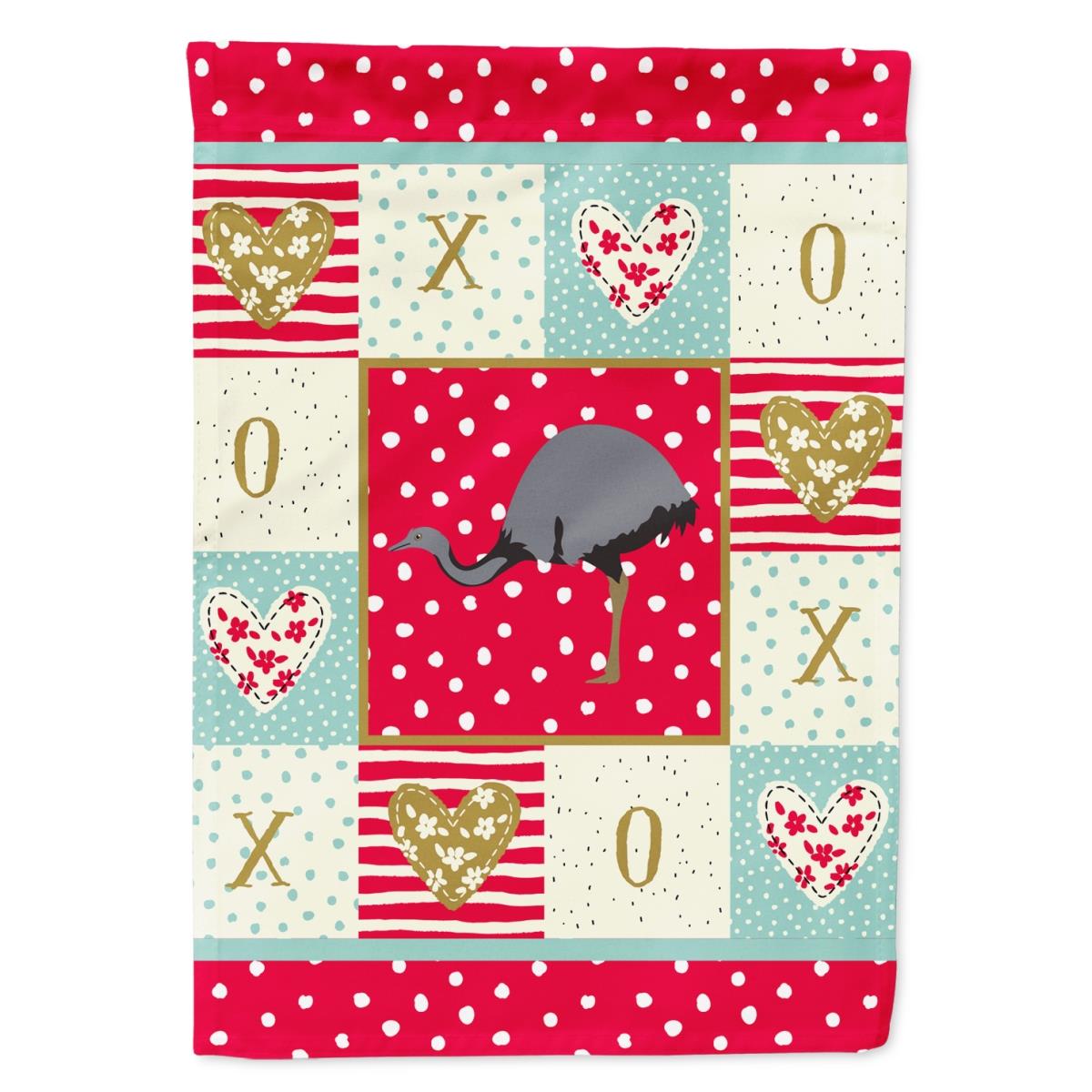 28 x 0.01 x 40 in. Rhea Love Flag Canvas House Size