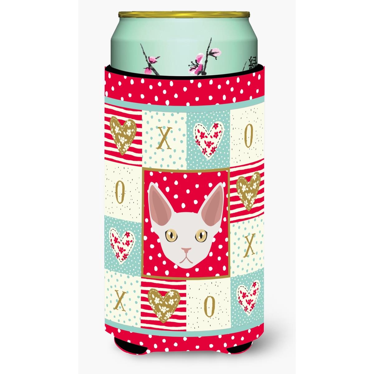 CK5110TBC Devon Rex Cat Tall Boy Beverage Insulator Hugger
