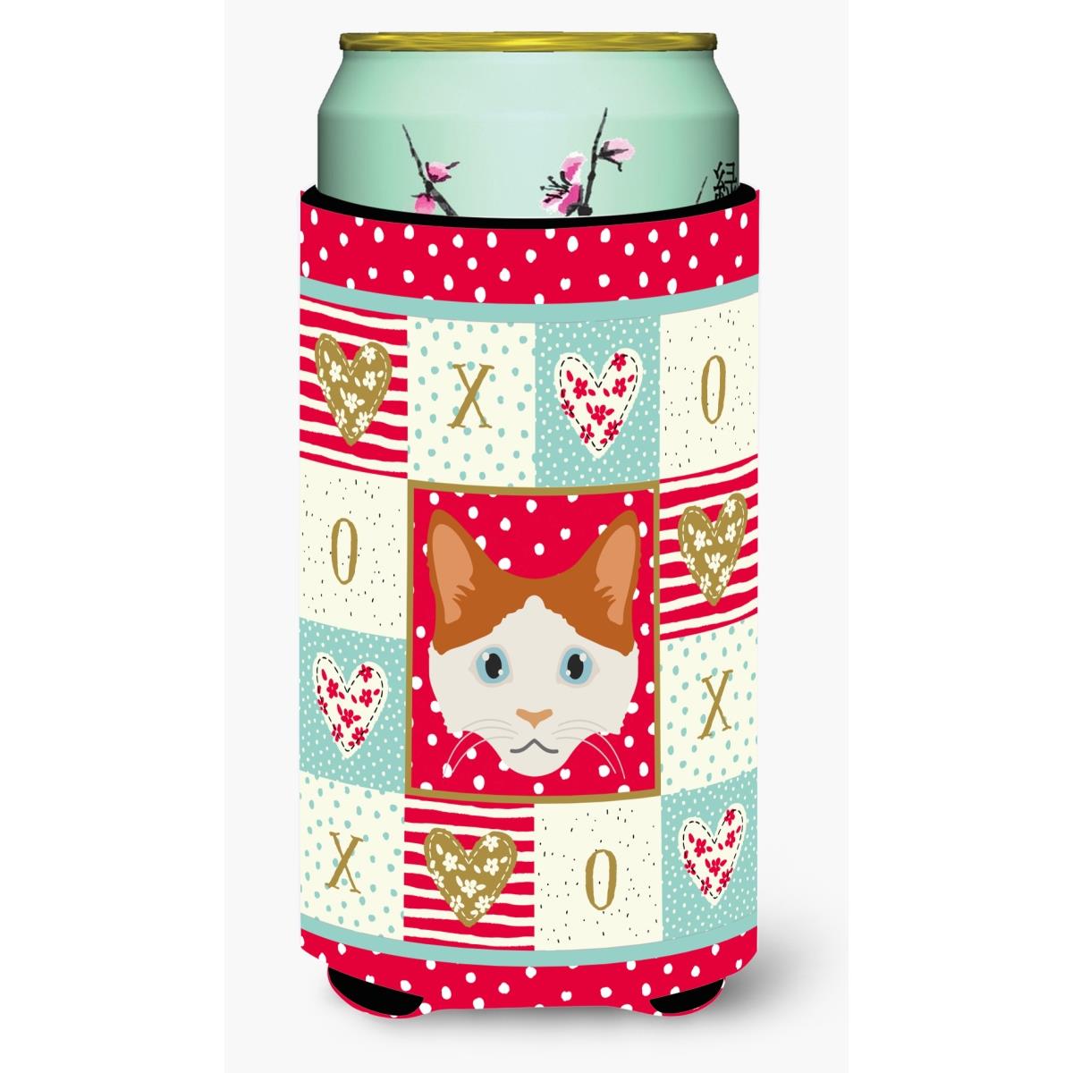 La Perm Cat Tall Boy Beverage Insulator Hugger