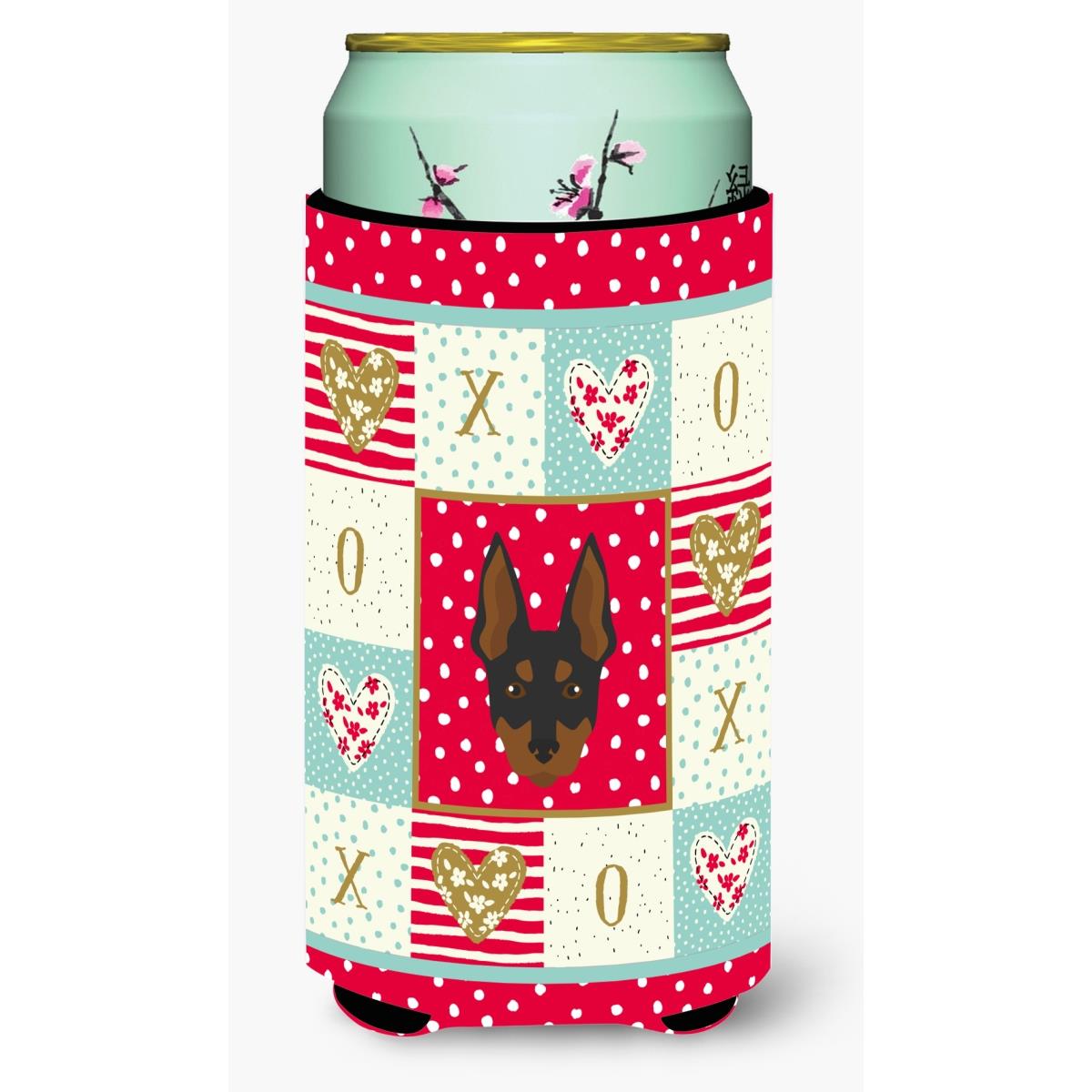 English Toy Terrier Tall Boy Beverage Insulator Hugger