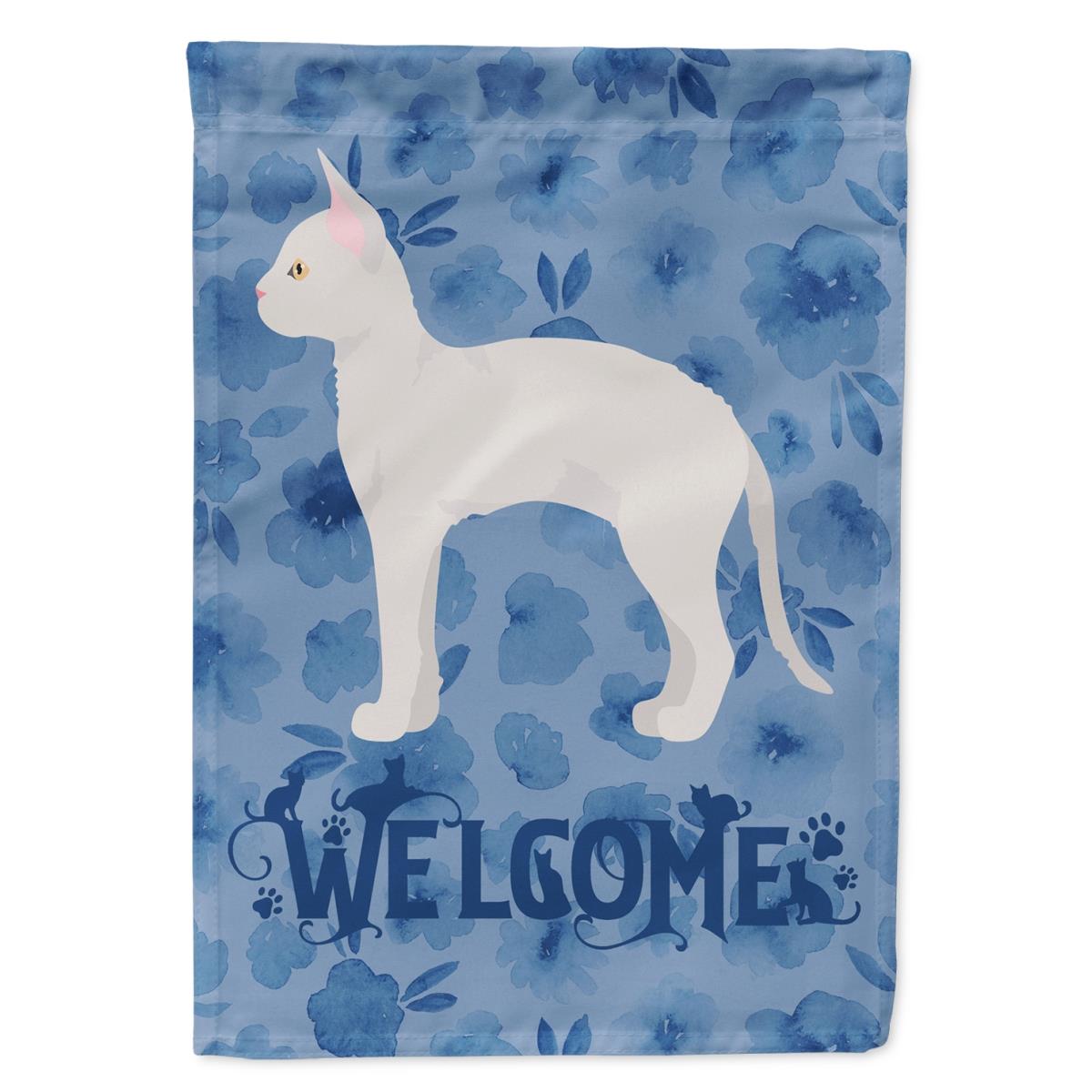 11 x 0.01 x 15 in. German Rex No.3 Cat Welcome Flag Garden Size