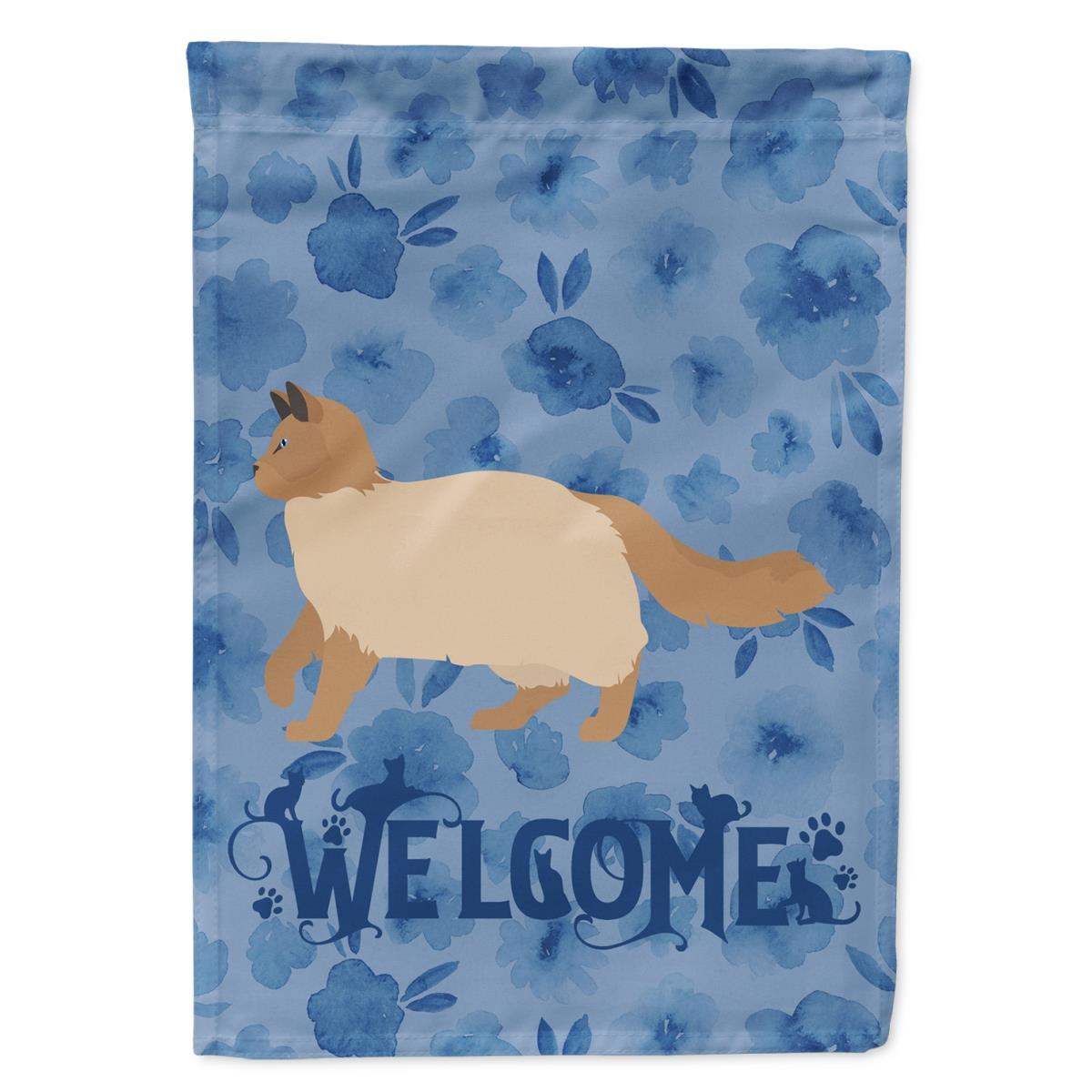 28 x 0.01 x 40 in. Ragdoll No.2 Cat Welcome Flag Canvas House Size