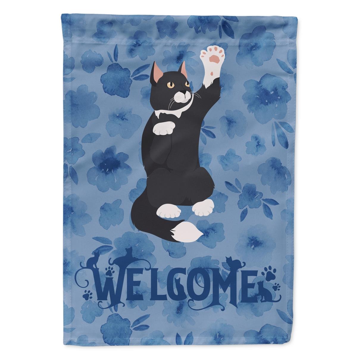 11 x 0.01 x 15 in. American Polydactyl Cat Welcome Flag Garden Size