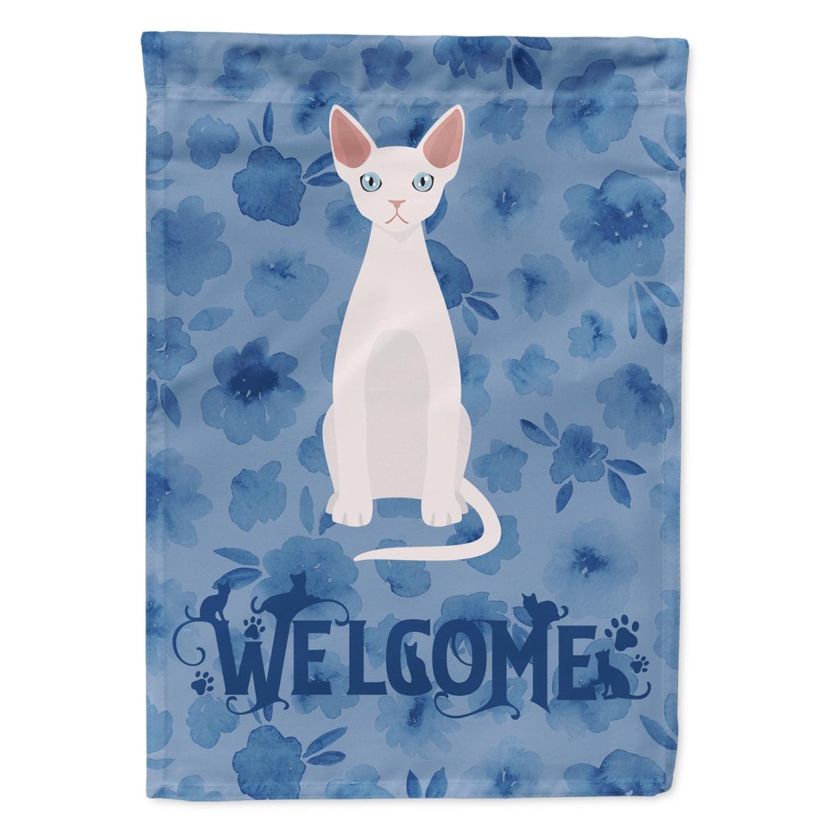 11 x 0.01 x 15 in. Devon Rex No.2 Cat Welcome Flag Garden Size