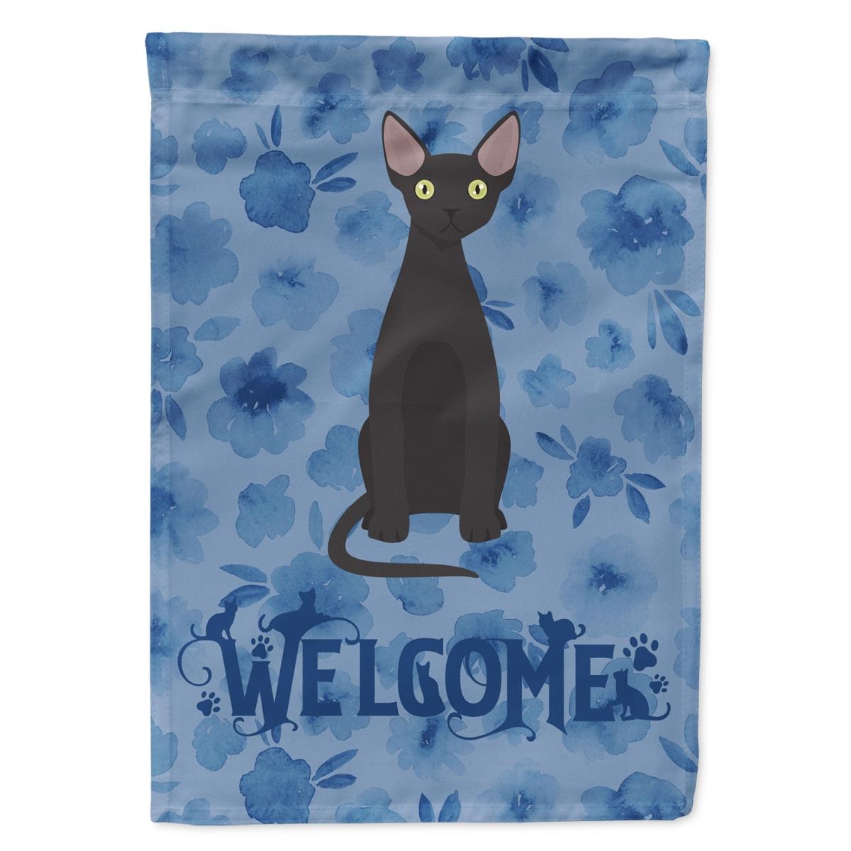 11 x 0.01 x 15 in. Devon Rex No.3 Cat Welcome Flag Garden Size