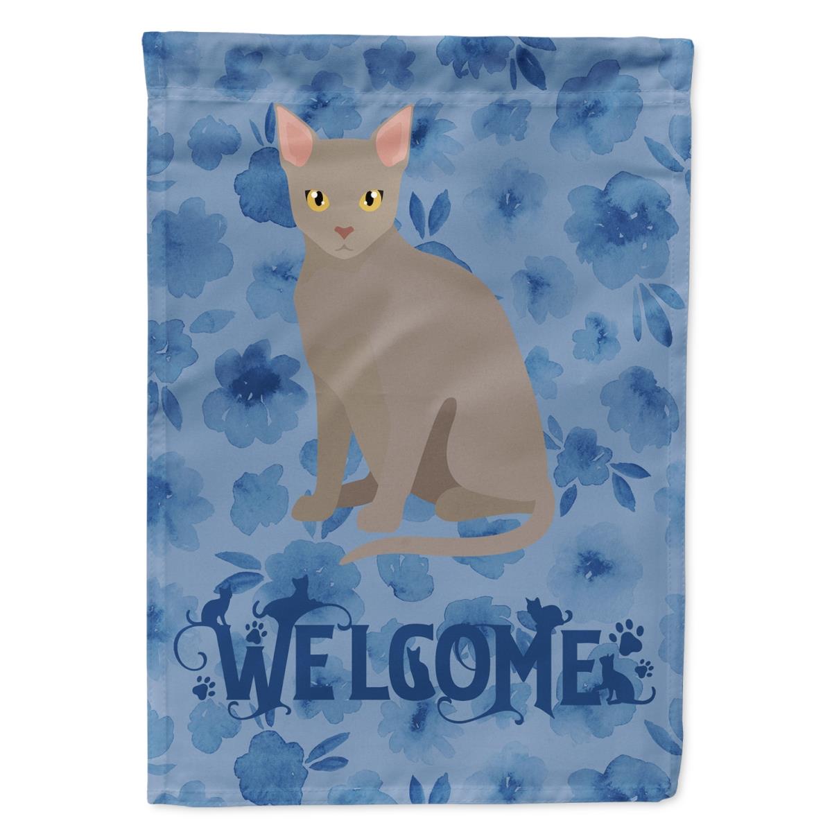 11 x 0.01 x 15 in. Malayan Cat Welcome Flag Garden Size