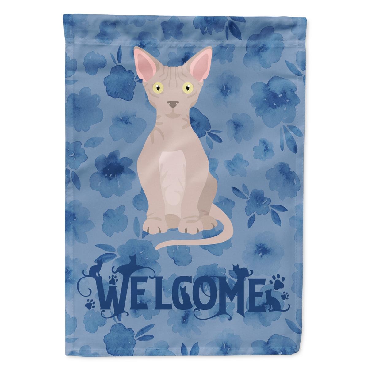 11 x 0.01 x 15 in. Minskin Cat Welcome Flag Garden Size