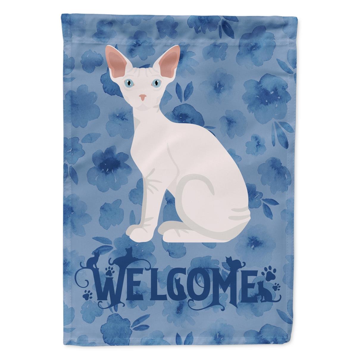 11 x 0.01 x 15 in. Sphynx Cat Welcome Flag Garden Size