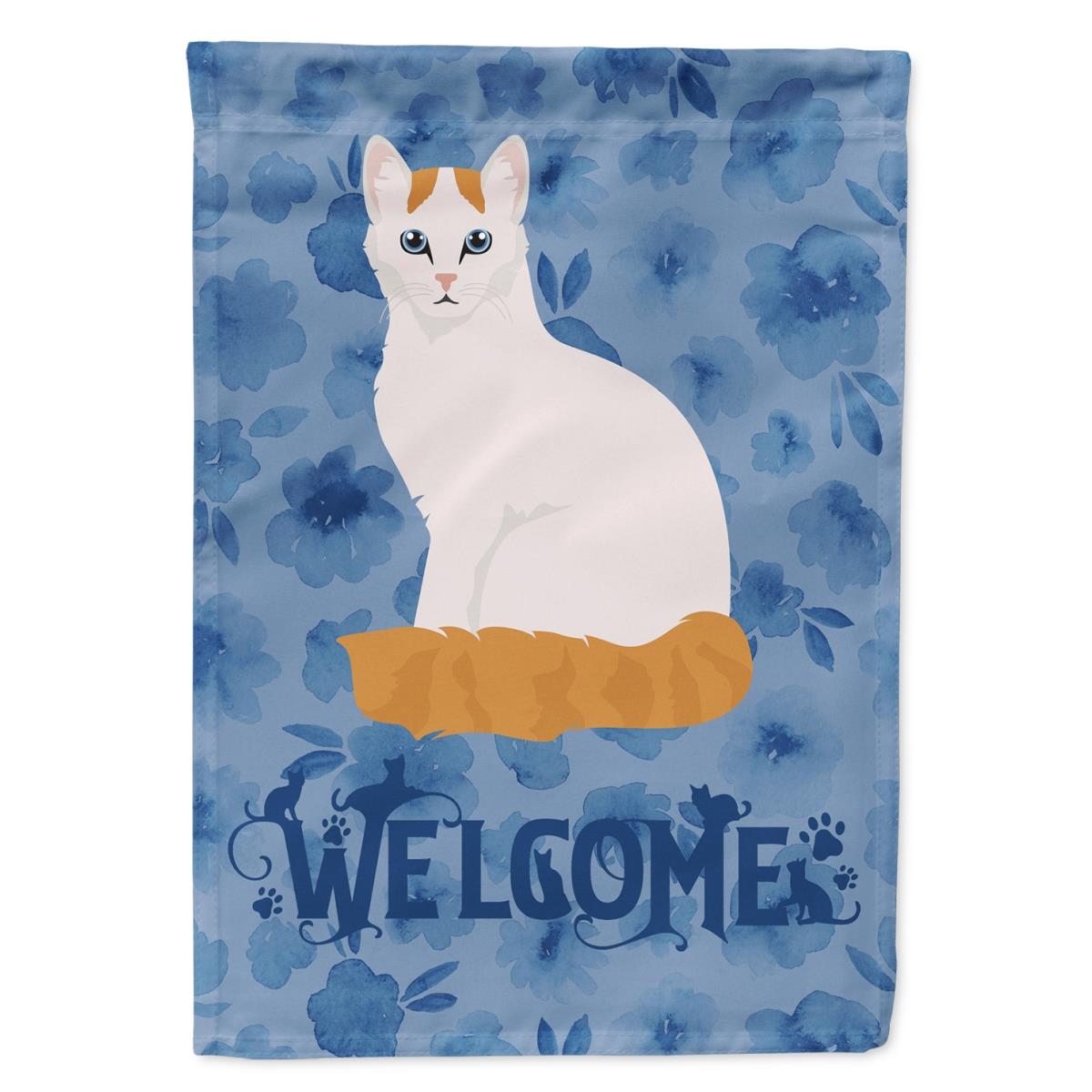 11 x 0.01 x 15 in. Turkish Van Cat Welcome Flag Garden Size