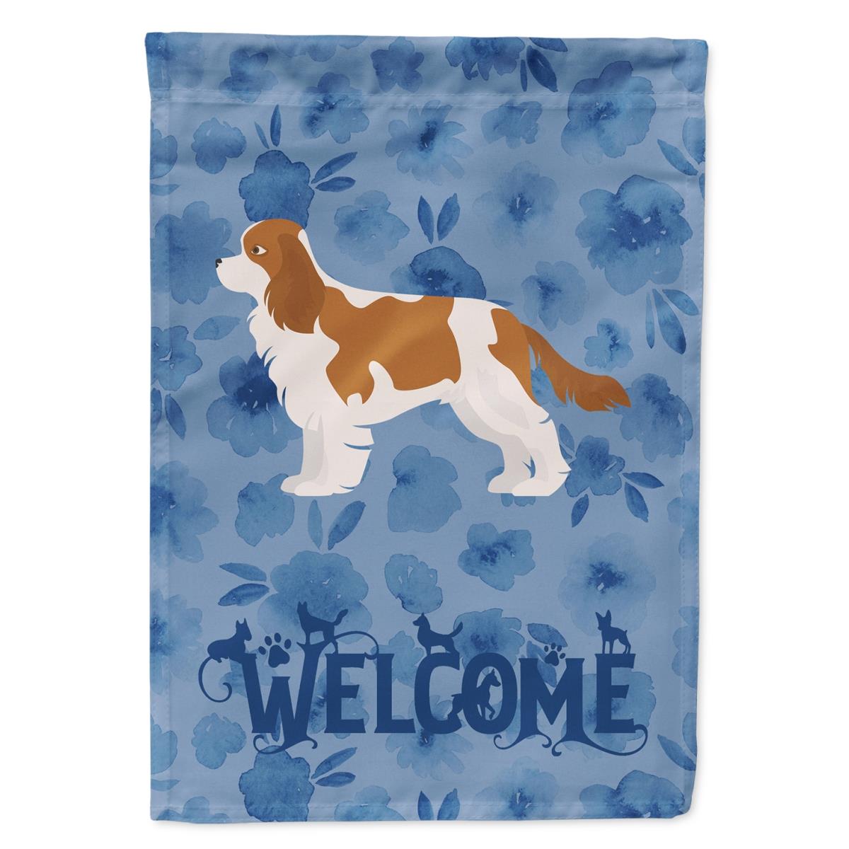 11 x 0.01 x 15 in. Blenheim Cavalier Spaniel Welcome Flag Garden Size