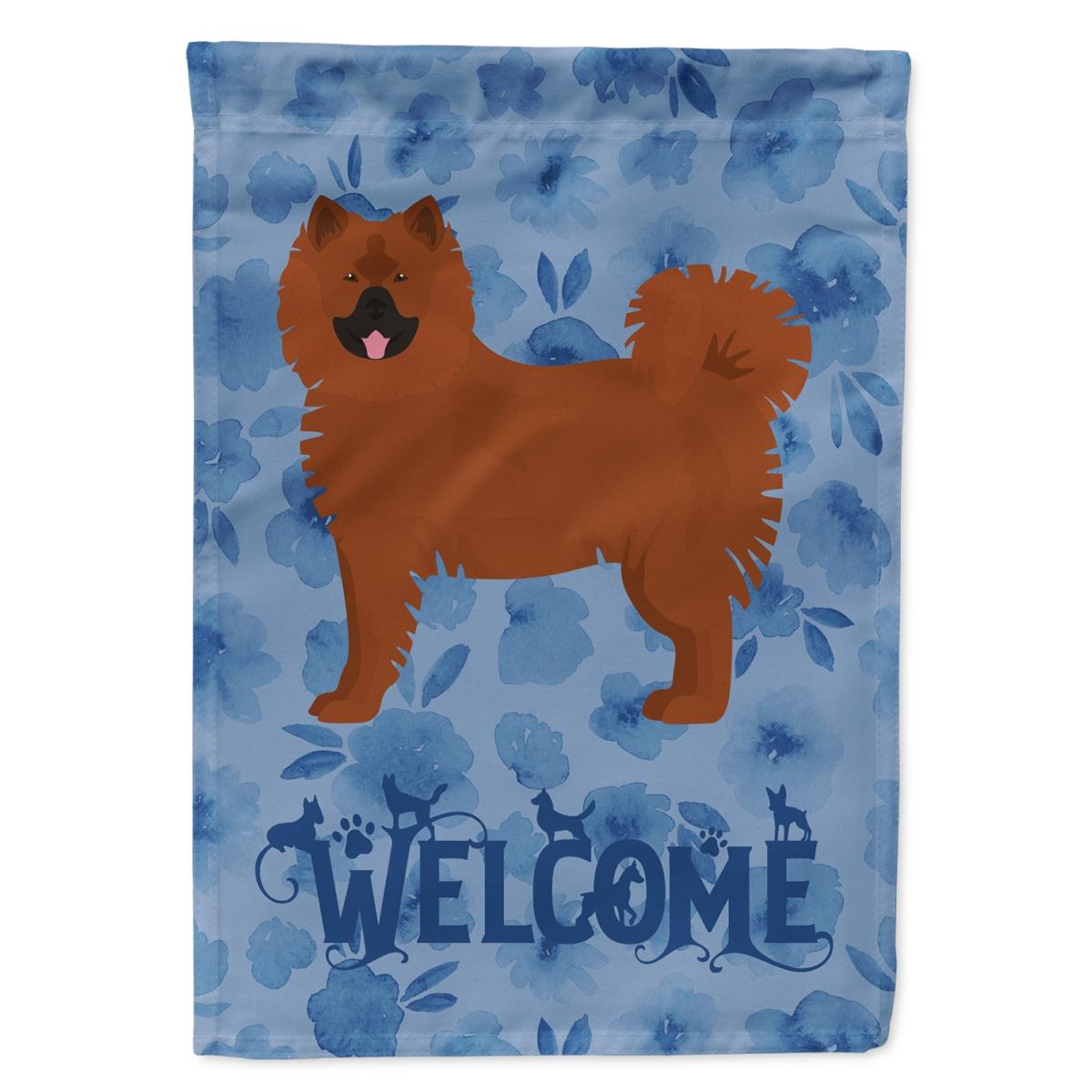 11 x 0.01 x 15 in. Eurasier Welcome Flag Garden Size