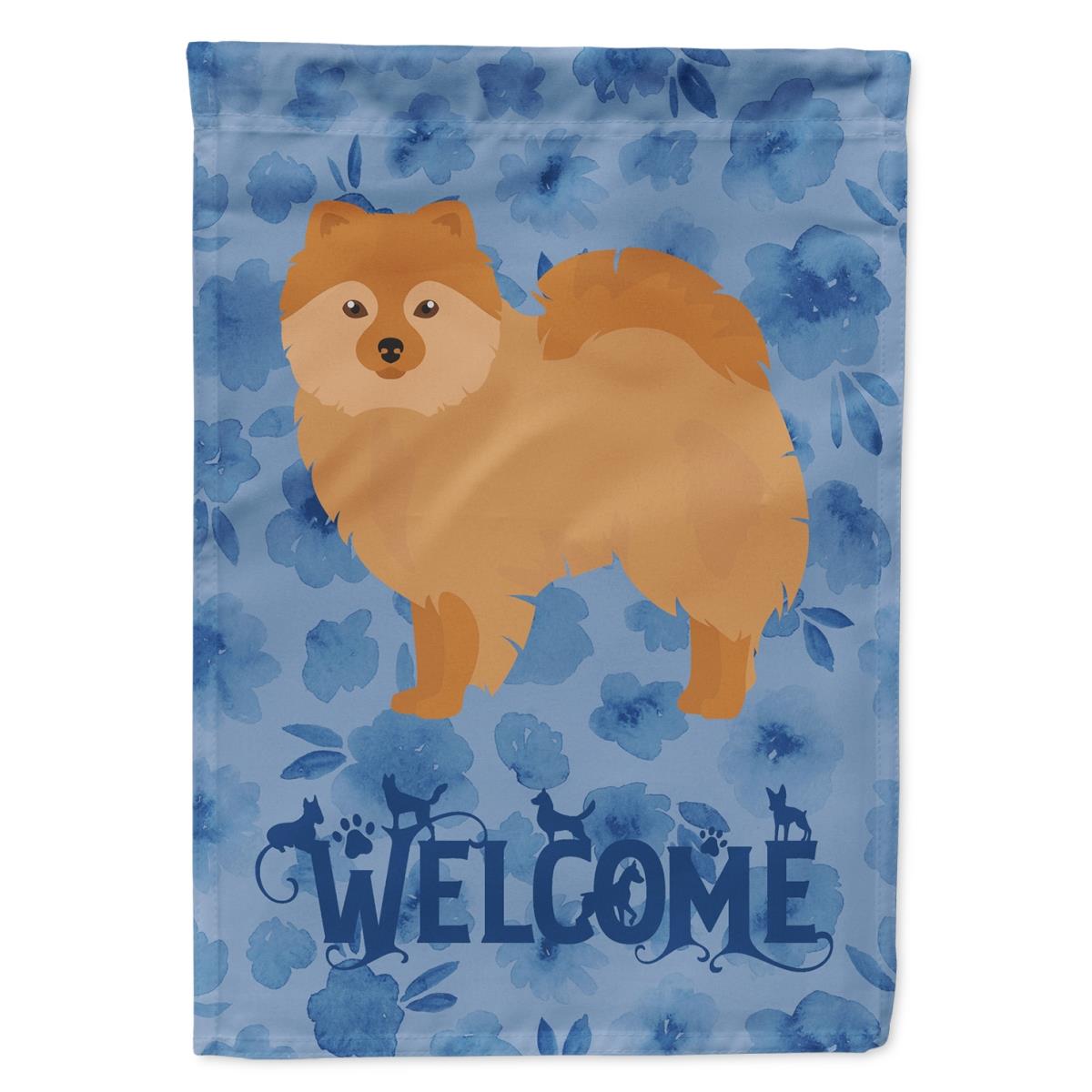 11 x 0.01 x 15 in. German Spitz No.2 Welcome Flag Garden Size