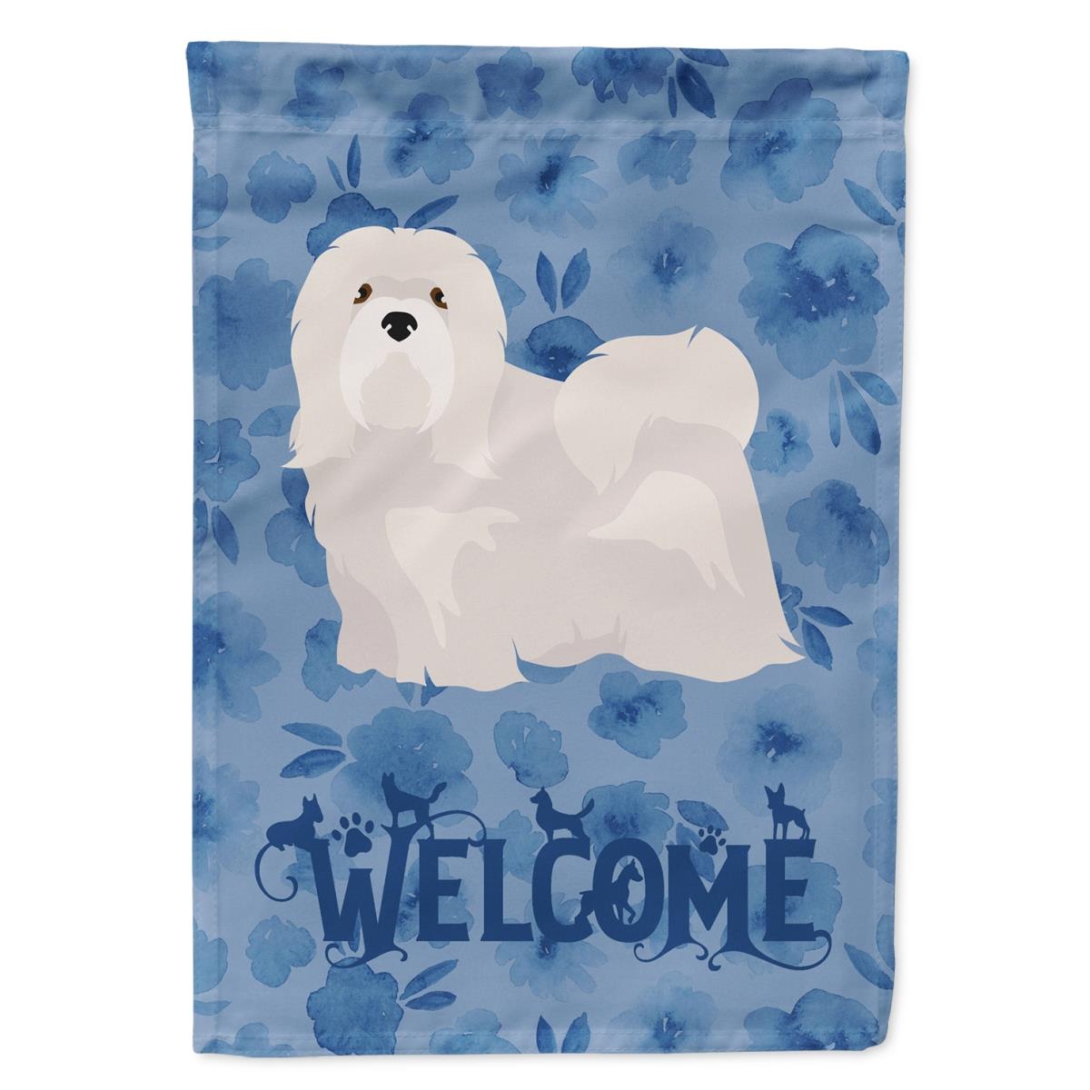 11 x 0.01 x 15 in. Lhasa Apso No.2 Welcome Flag Garden Size