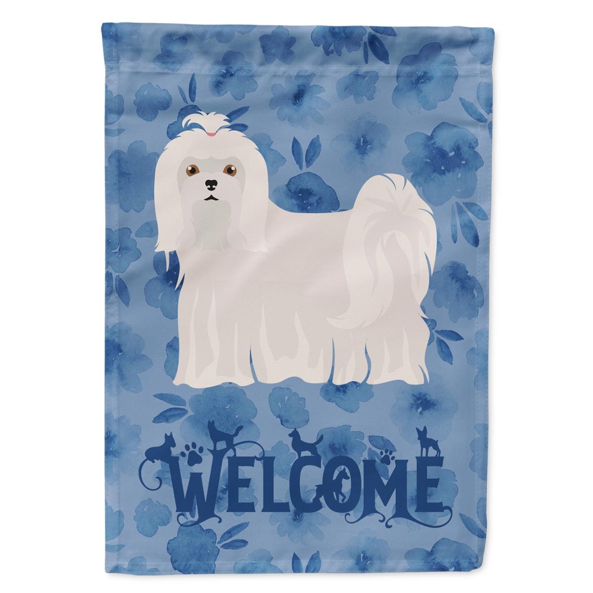 11 x 0.01 x 15 in. Maltese Welcome Flag Garden Size