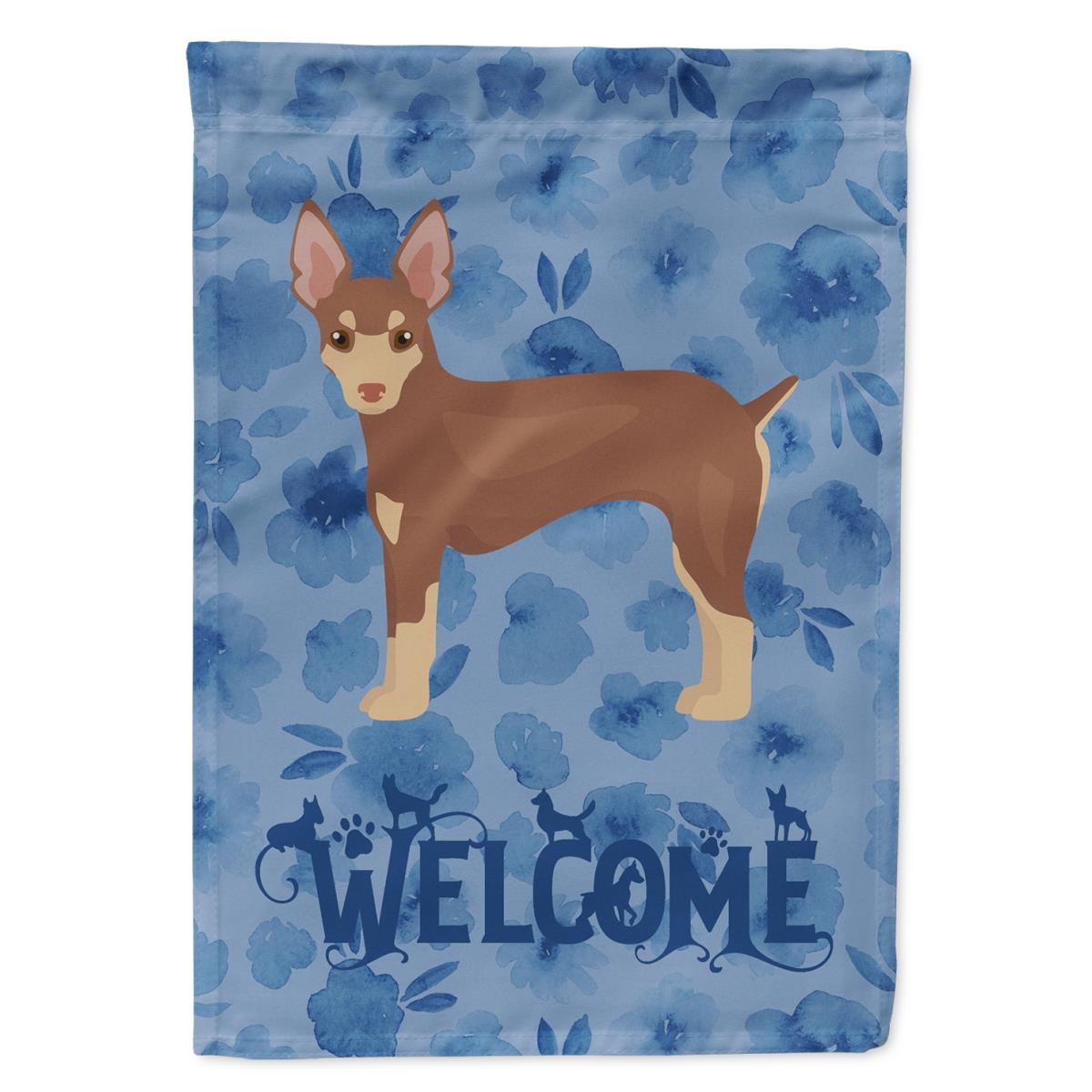 11 x 0.01 x 15 in. Miniature Fox Terrier Welcome Flag Garden Size