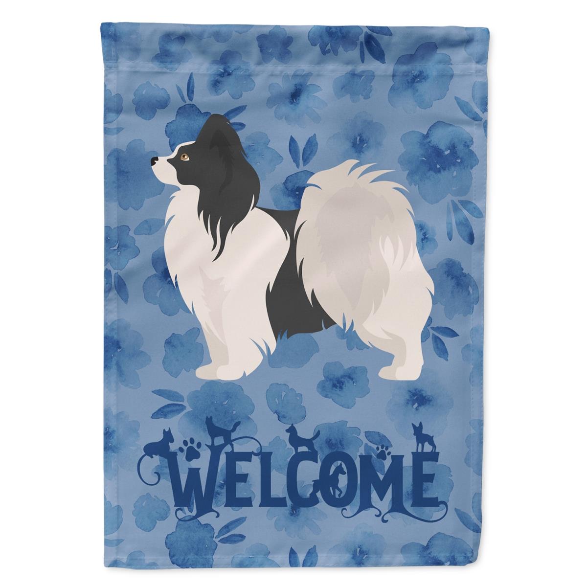 11 x 0.01 x 15 in. Papillon No.2 Welcome Flag Garden Size