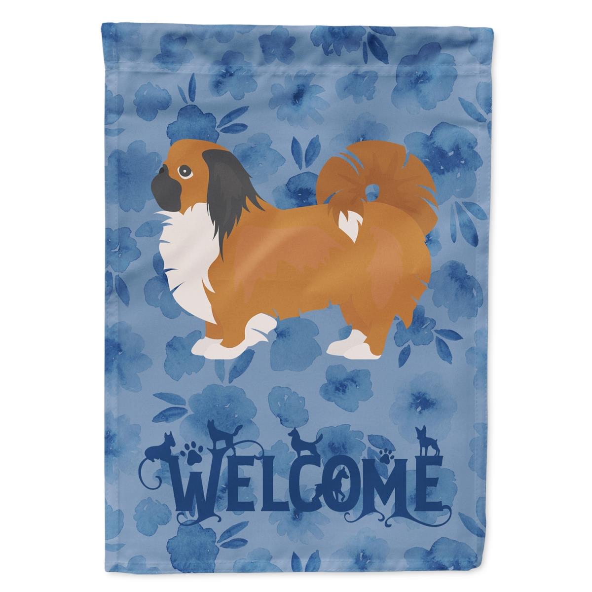 11 x 0.01 x 15 in. Pekingese Welcome Flag Garden Size