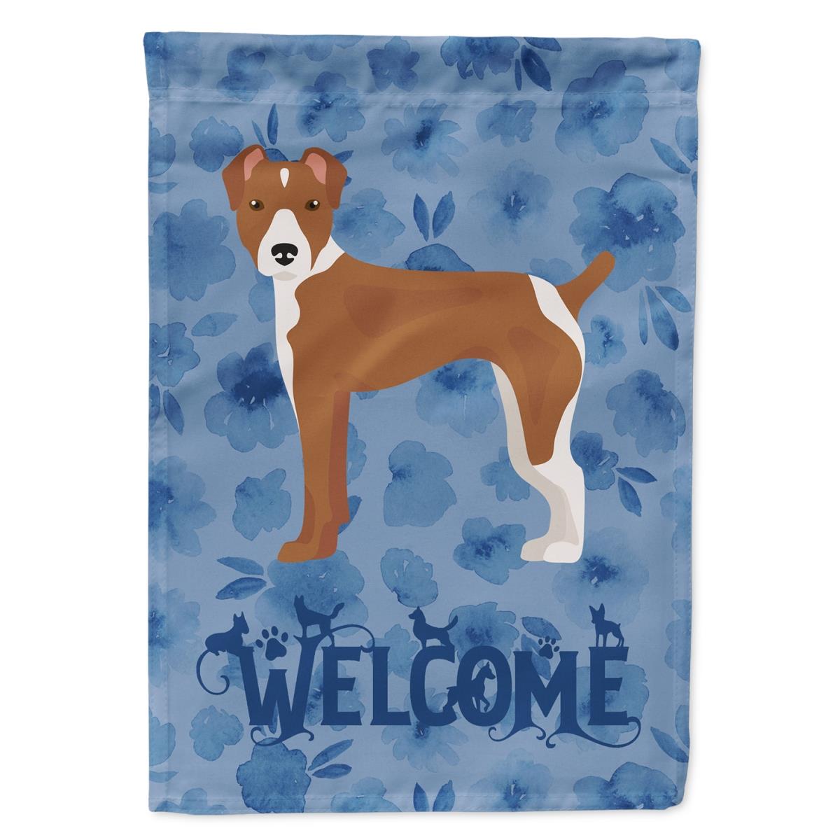 11 x 0.01 x 15 in. Rat Terrier Welcome Flag Garden Size