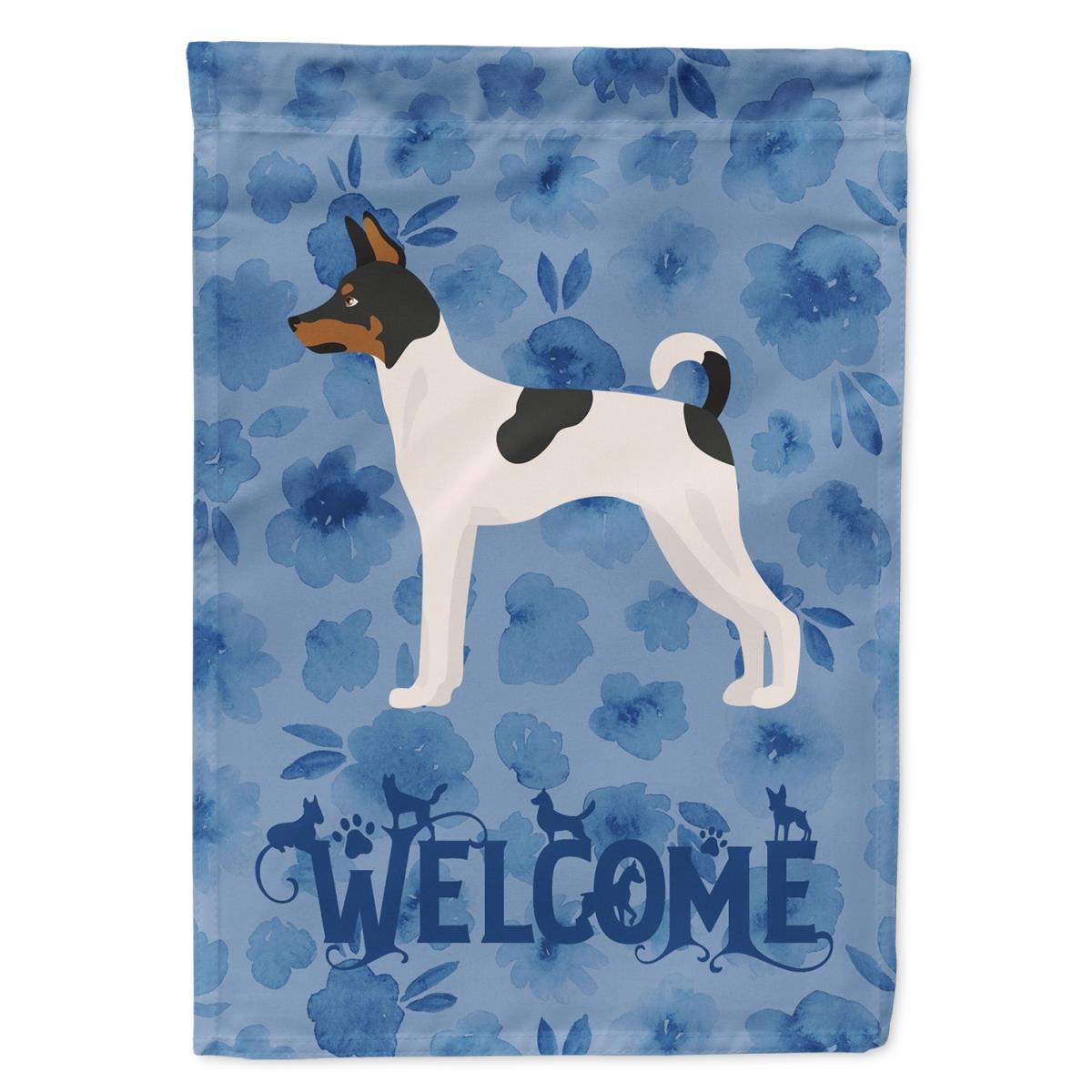 11 x 0.01 x 15 in. Toy Fox Terrier Welcome Flag Garden Size