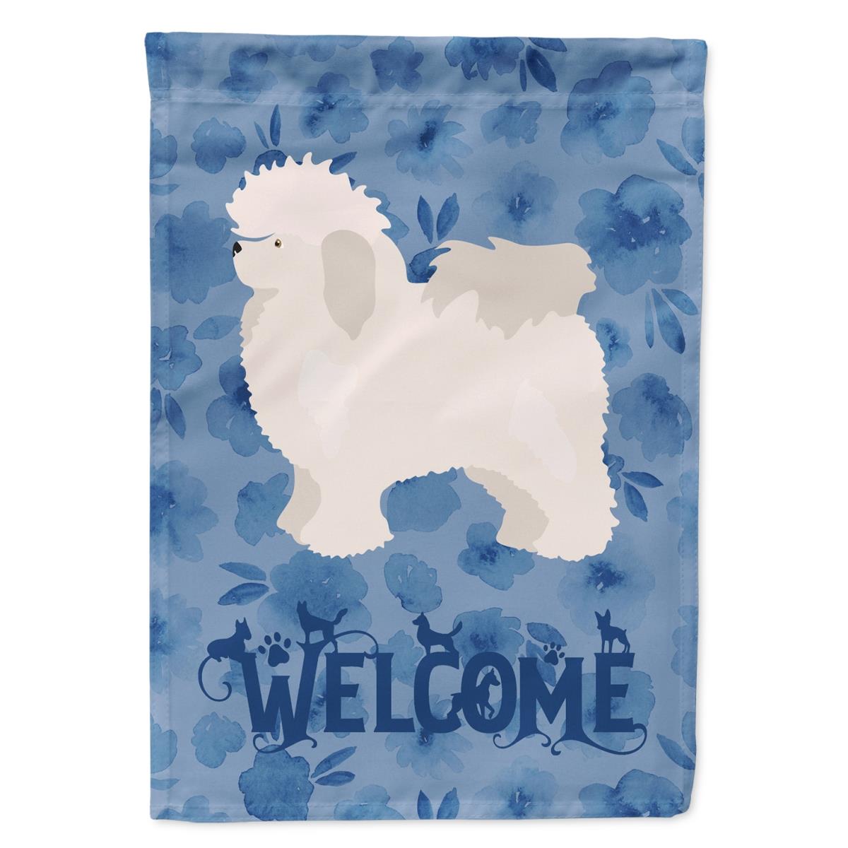 28 x 0.01 x 40 in. Bolognese Welcome Flag Canvas House Size
