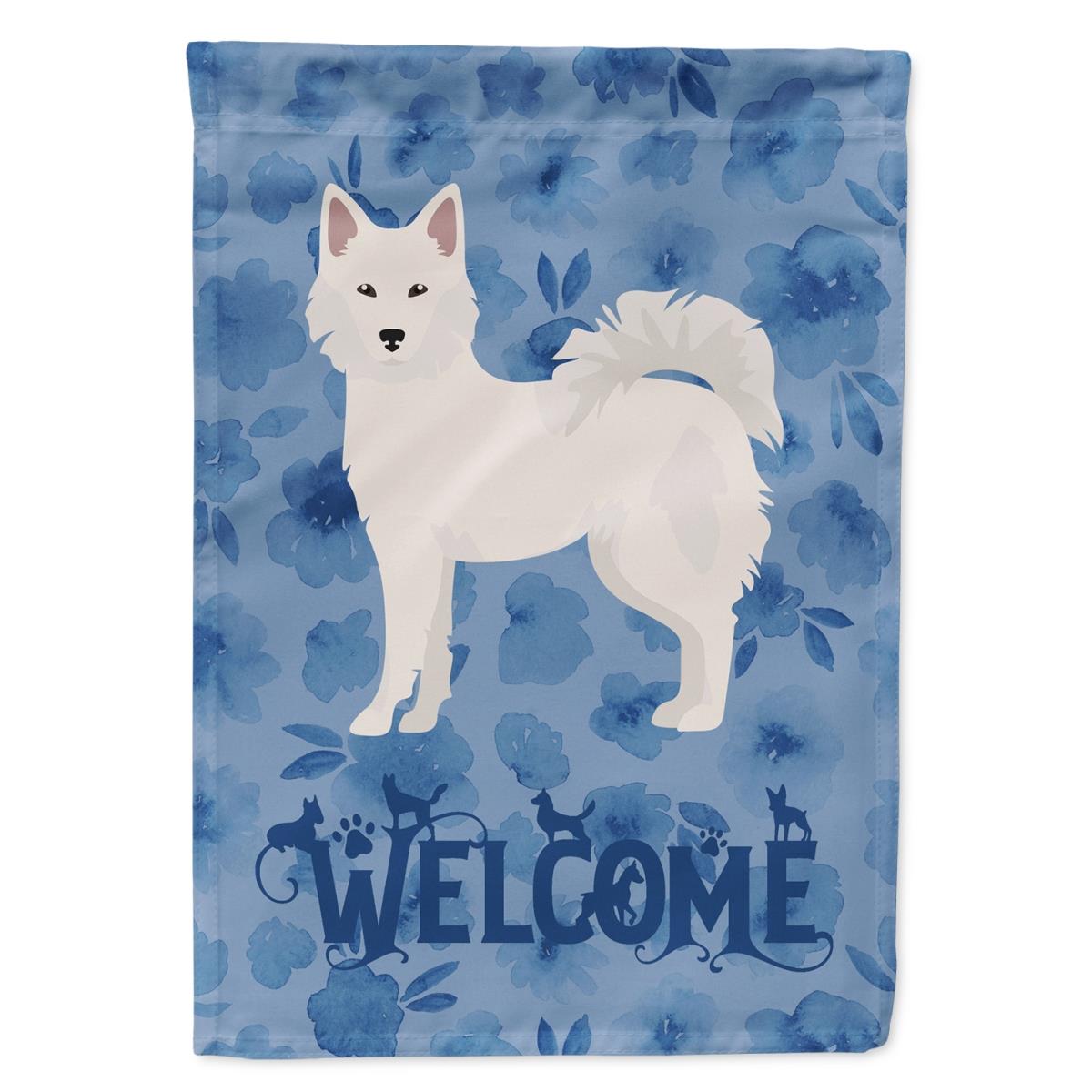 28 x 0.01 x 40 in. Danish Spitz Welcome Flag Canvas House Size