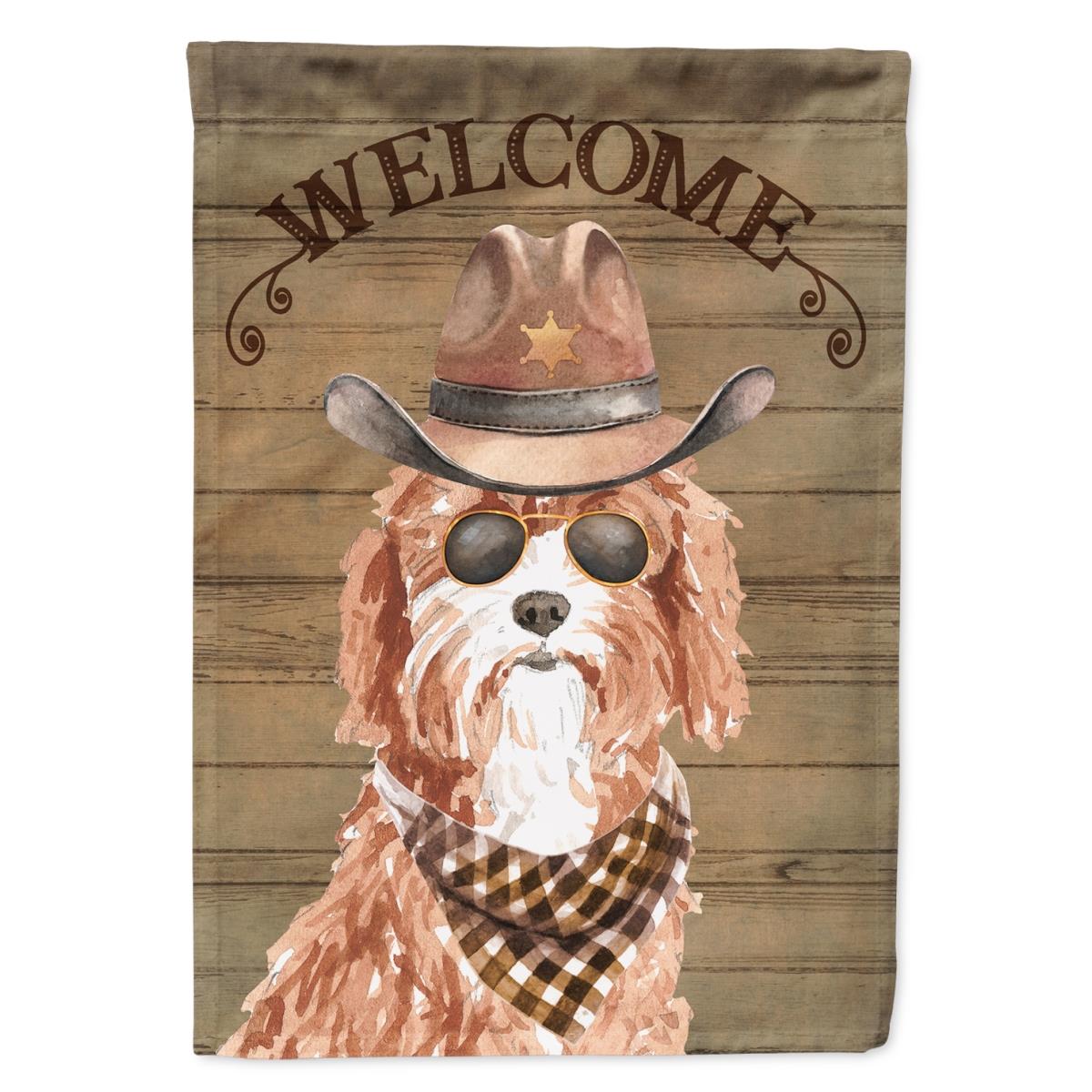 28 x 0.01 x 40 in. Cavapoo Country Dog Flag Canvas House Size