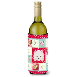 American Eskimo Wine Bottle Beverage Insulator Hugger