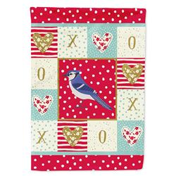 28 x 0.01 x 40 in. Jay Bird Love Flag Canvas House Size