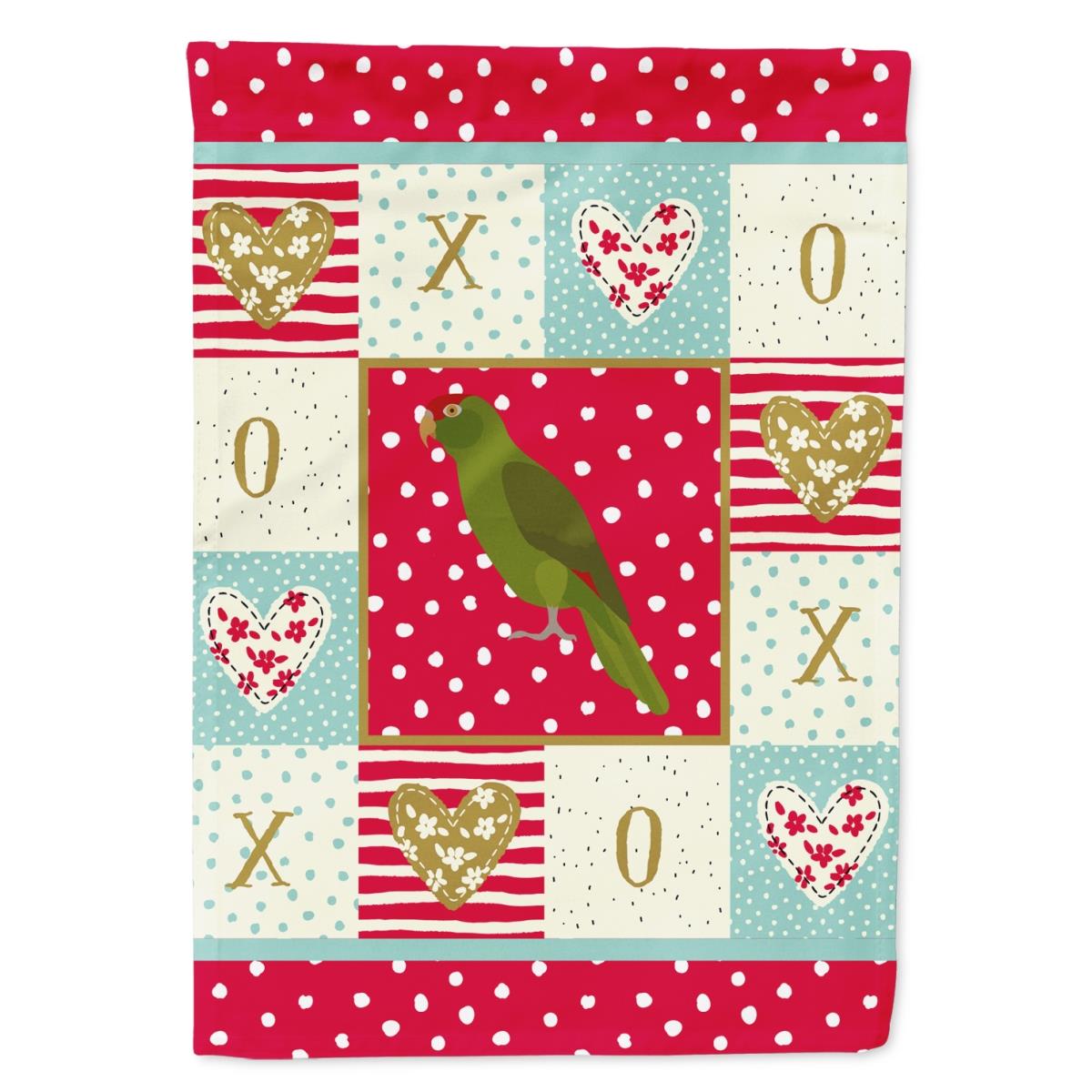 CK5519CHF 28 x 0.01 x 40 in. Amazon Parrot Love Flag Canvas House Size