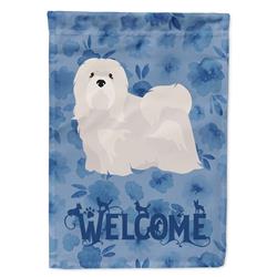 28 x 0.01 x 40 in. Lhasa Apso No.2 Welcome Flag Canvas House Size