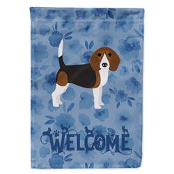 11 x 0.01 x 15 in. Beagle Welcome Flag Garden Size