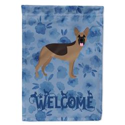 11 x 0.01 x 15 in. German Shepherd Welcome Flag Garden Size