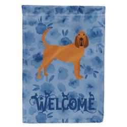 28 x 0.01 x 40 in. Bloodhound Welcome Flag Canvas House Size