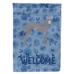 28 x 0.01 x 40 in. Greyhound Welcome Flag Canvas House Size