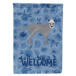 28 x 0.01 x 40 in. Irish Wolfhound Welcome Flag Canvas House Size