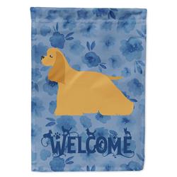 11 x 0.01 x 15 in. Cocker Spaniel Welcome Flag Garden Size
