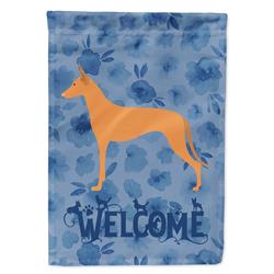 11 x 0.01 x 15 in. Pharaoh Hound Welcome Flag Garden Size
