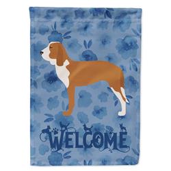 11 x 0.01 x 15 in. Spanish Hound Welcome Flag Garden Size