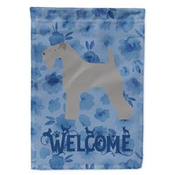 11 x 0.01 x 15 in. Kerry Blue Terrier Welcome Flag Garden Size