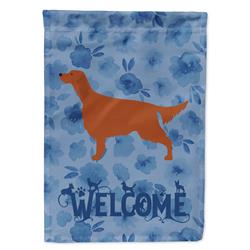 11 x 0.01 x 15 in. Irish Setter Welcome Flag Garden Size
