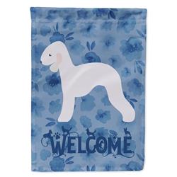 11 x 0.01 x 15 in. Bedlington Terrier Welcome Flag Garden Size