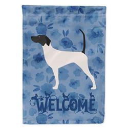 11 x 0.01 x 15 in. English Pointer Welcome Flag Garden Size